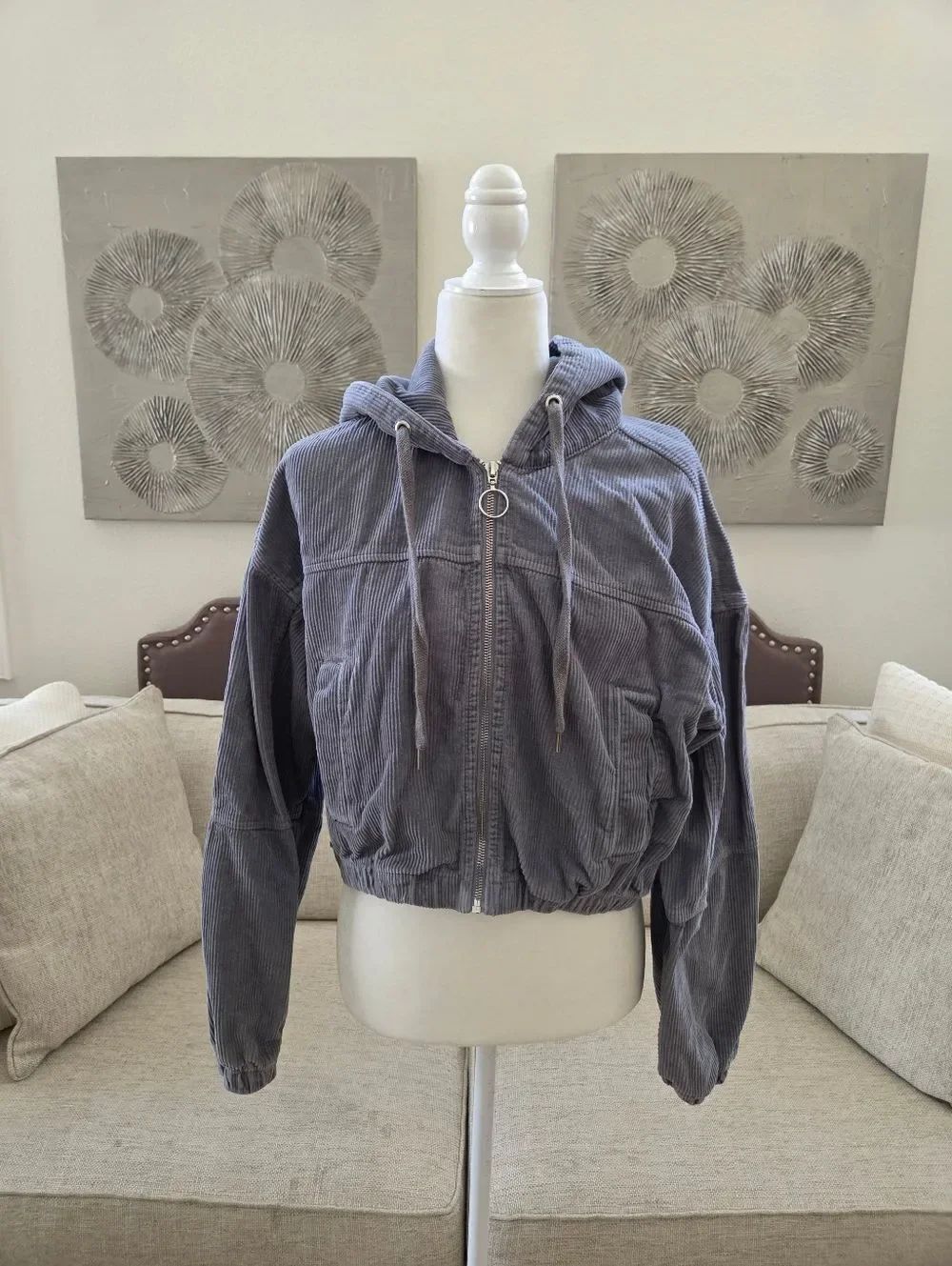 BDG Urban Outfitters Cropped Corduroy Jacket Sz Lg